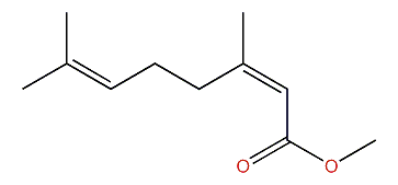 (Z)-Methyl 3,7-dimethyl-2,6-octadienoate
